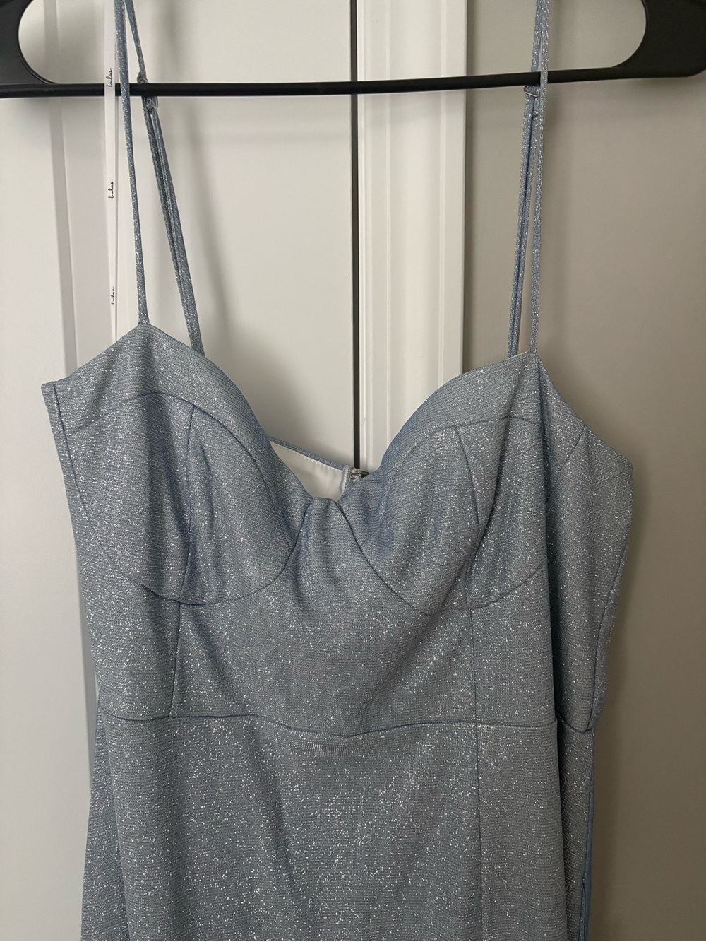 Lulus sparkly blue gown NWT - Picture 3 of 4